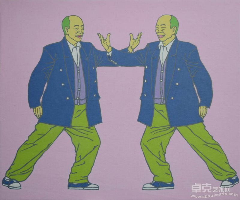 崔强——《太极功-4》50X60cm 布面丙烯 2011年
