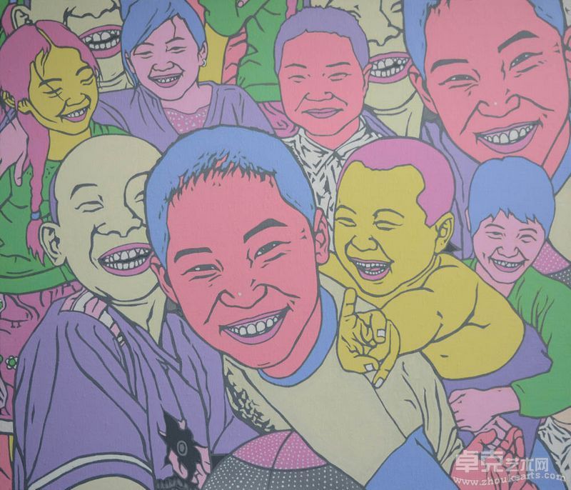 崔强——《花儿-4》60X70cm 布面丙烯 2011年