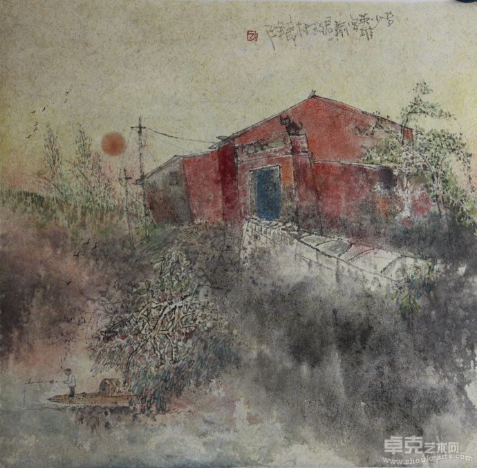 当代水墨画家乙卜（田小赤）作品2