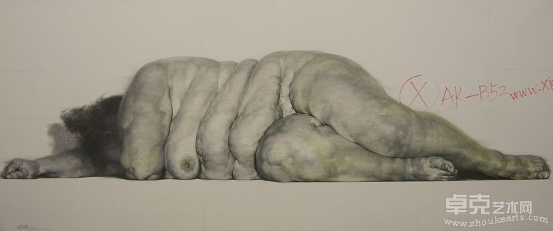 B之六,版画，2011年，57x140cm