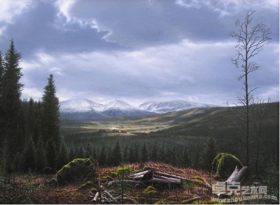 （英国）菲力普·伯拉汉姆：《失败之光》，布面油画，101x137cm，2011年