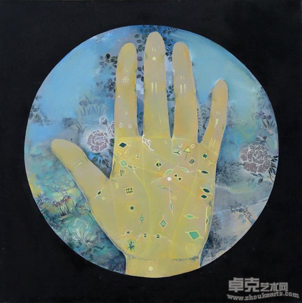 《几何》布面丙烯  60cm×60cm