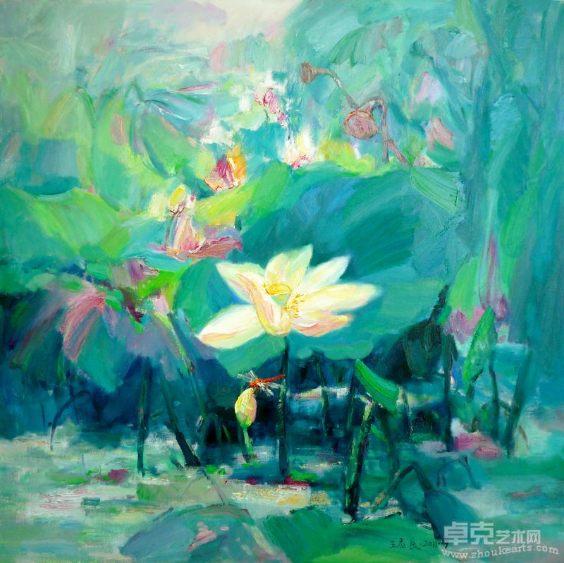 荷塘诱惑120x120cm