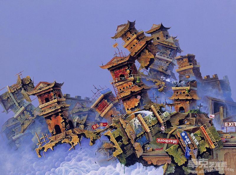红城记 ,200X150cm, 布面丙稀, 2008
