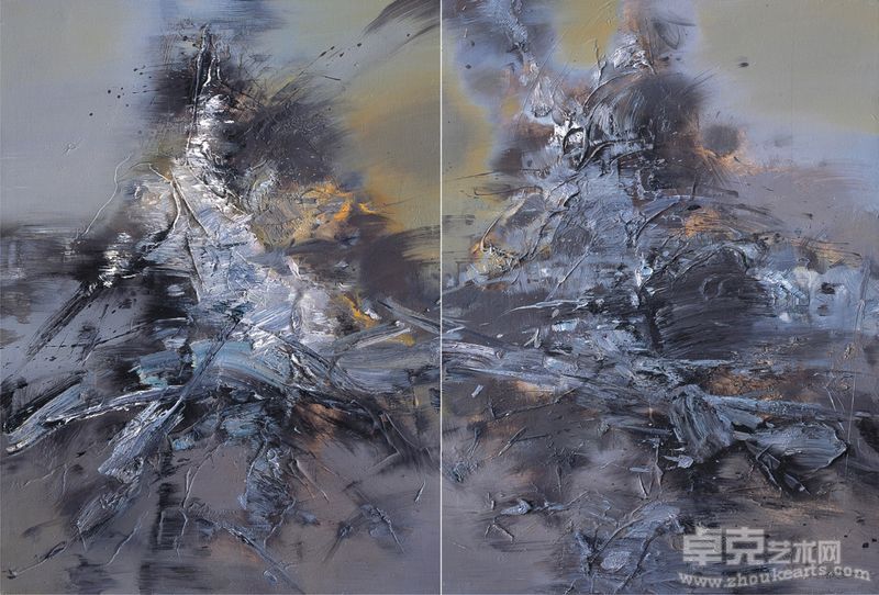 远古之二 130×95 cm×2 2008年