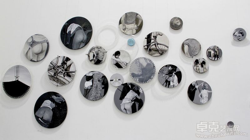 不确定性因素之-我们女人做决定从来不易 王海龙 油画 组合作品，尺寸不详 Uncertainty-as a woman is never easy Wang Hailong Canvas Combination works,size unknown 2011