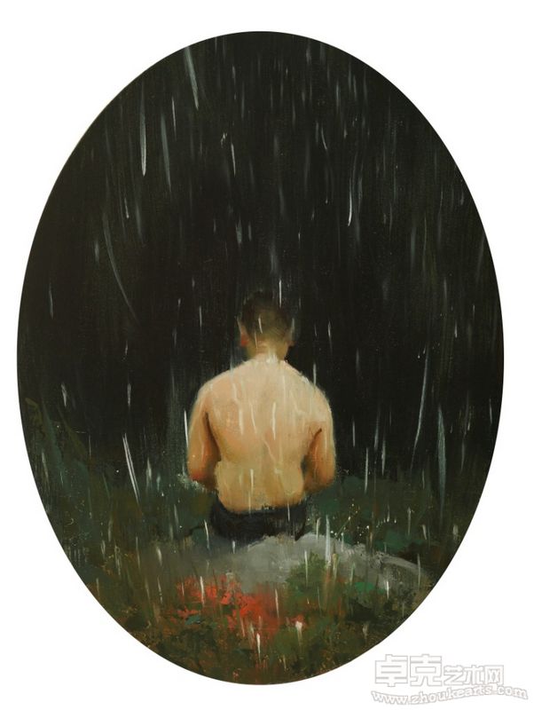 李胤_我在那一角落患过伤风5_油彩画布_40x30cm_2010