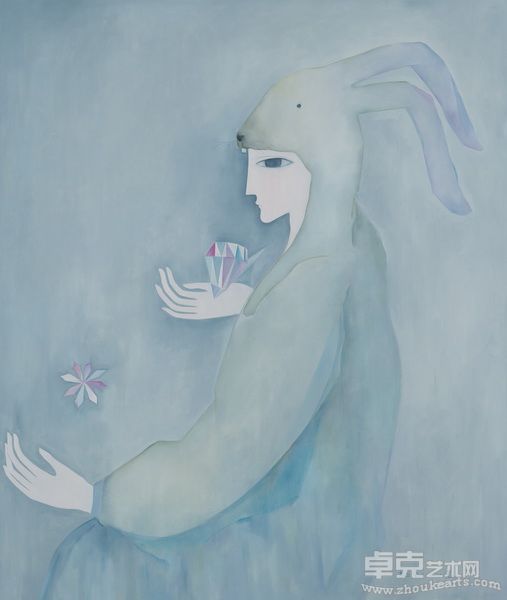 牟林童 冷的花，冷的钻 2011 布面油画 108x91cm