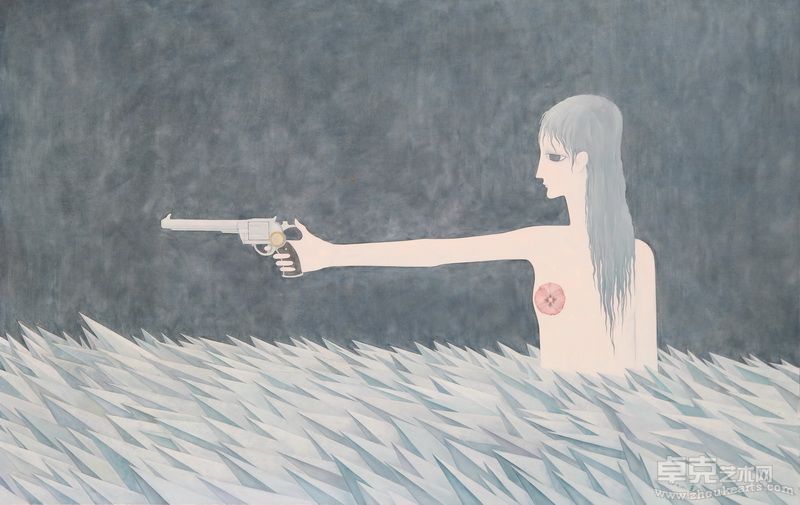 牟林童 绝决 2011 布面油彩丙烯 108x169cm