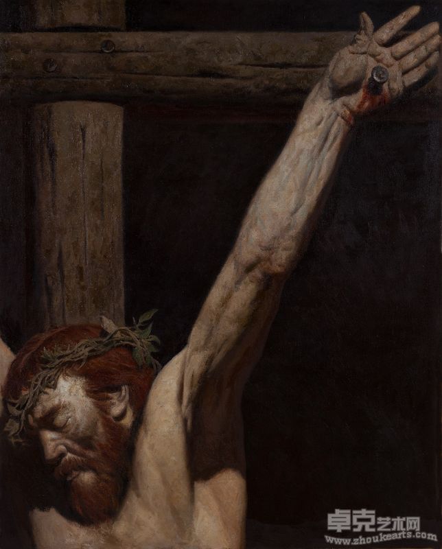 科尔日夫Korzhev十字架上Cross162X130cm布面油画Oil on Canvas1989-1994