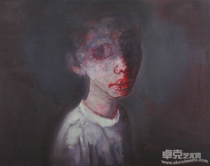 彭建忠 静夜思 布面油画 75x95