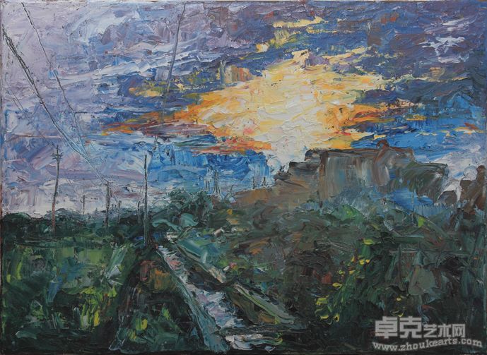王振威 家乡印象 30×40cm