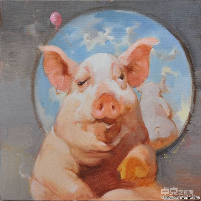 谢孝新 背照背 50×50cm