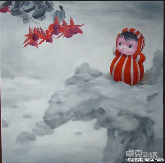 杨飒 我们像花一样二 70+70CM