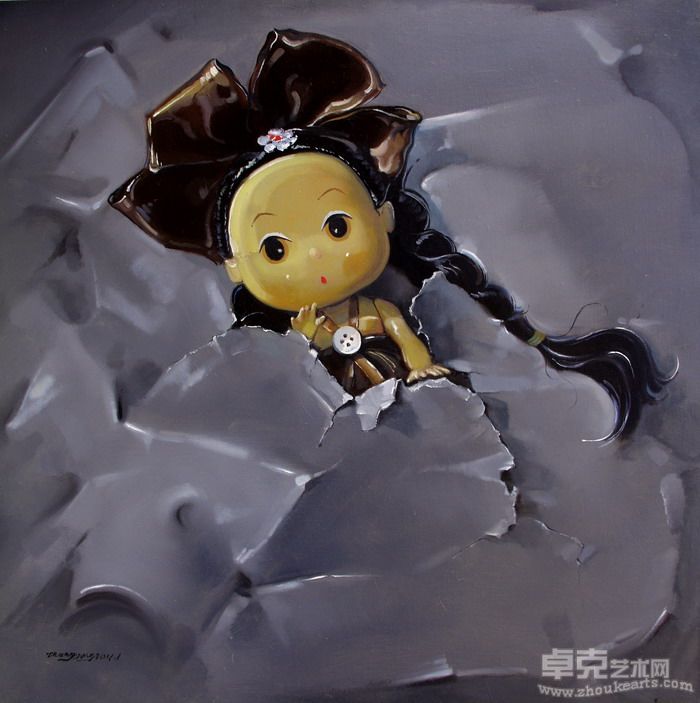 张阳 玩偶 60×60cm