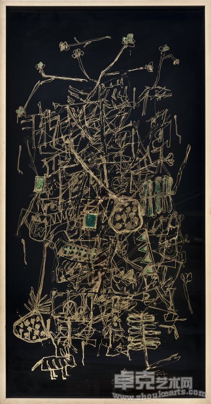 金麒麟树 -2 140x70cm 玻璃 漆 2011