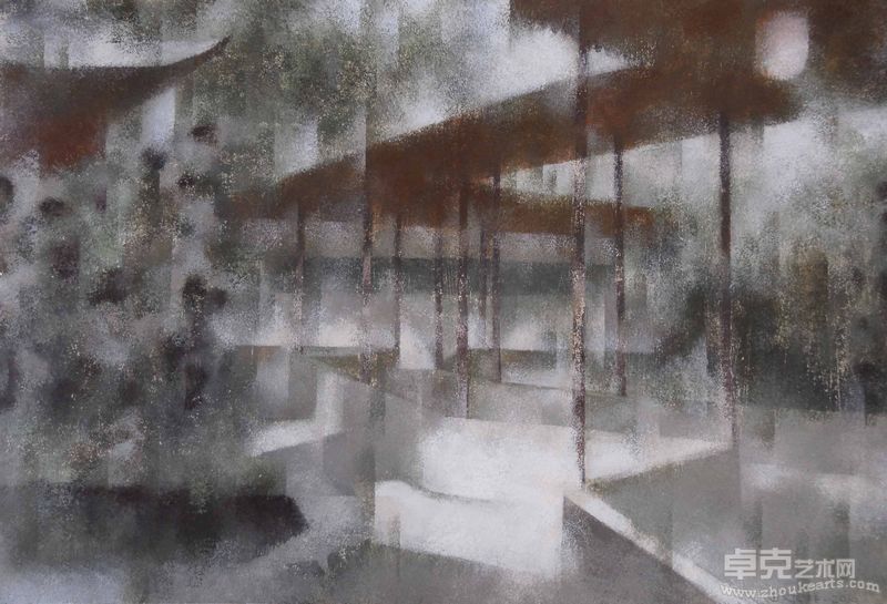 陈晓林－月明－水粉－2010年－120cm×80cm