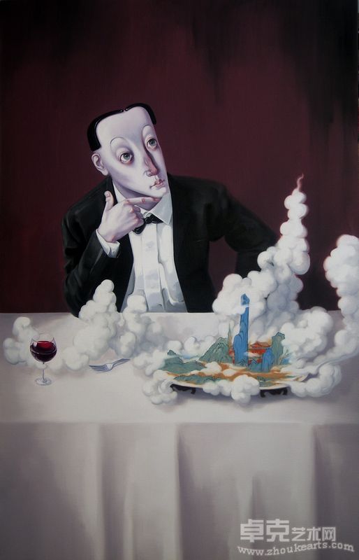 食者  布面油画 150x96cm 2011 申树斌