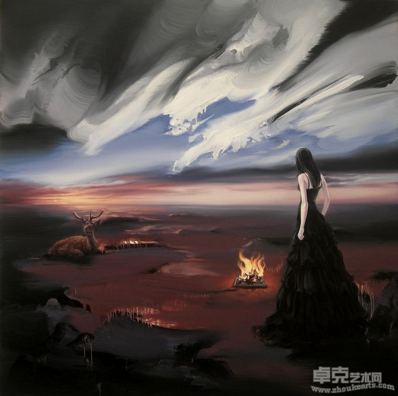 光NO.9  100X100cm 布面油画  2011  申树斌