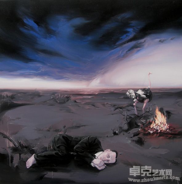 光NO.5 100X100cm 布面油画  2011   申树斌