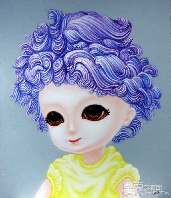 瞿榕 小卷发 Little Curly 150x130cm 布面油画 2011