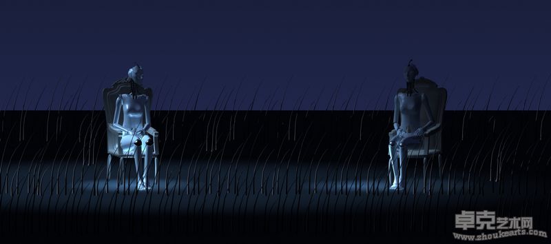 林欣《好像哀伤从来不曾有过》布面油画 170x380cm 2011年