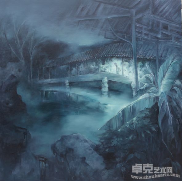继续穿行系列 2011-01 （148cmX148cm）亚麻布油画