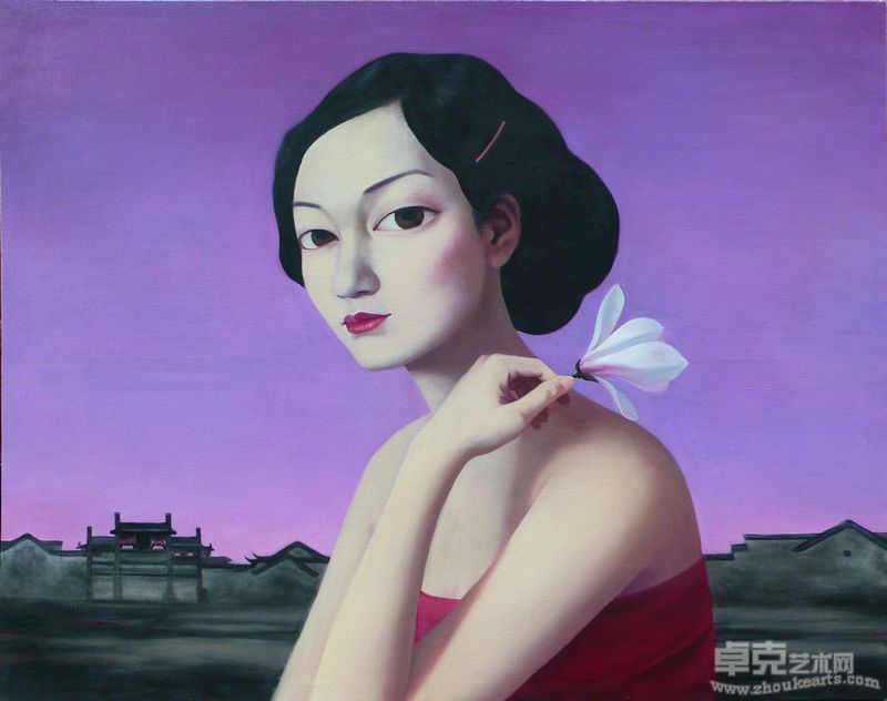 白玉兰 130x110cm