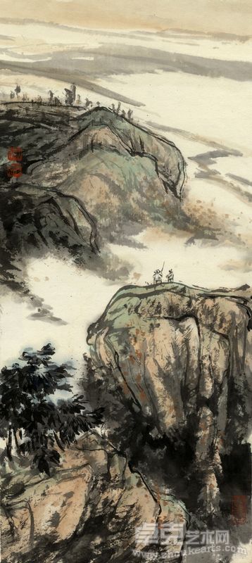 云生大壑37×17cm