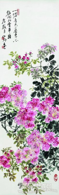 蔷薇影暗空凝儜113×34.5
