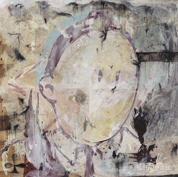 大人物Someone Big-244x244cm木板油画Oil on Panel2011
