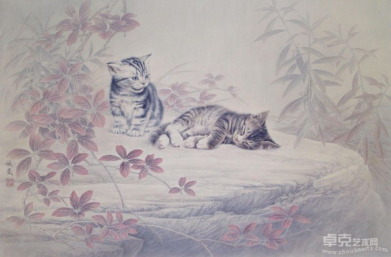 EB&nbsp;10-018&nbsp;(54.5x81.5)cm(21.5x32)吋&nbsp;邢誠愛(Xing&nbsp;Cheng&nbsp;Oi)小伴侶