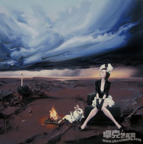 申树斌光NO.6  100X100cm 布面油画  2011  申树斌
