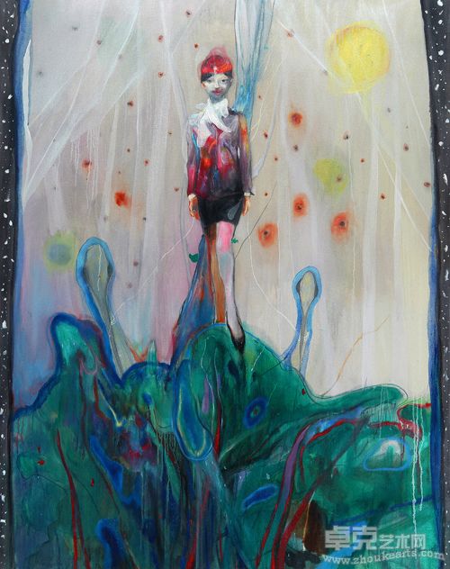 王尊空姐我们依然爱你(定稿) airhostess,we do like u forever 180x140cm 布上油画 2009