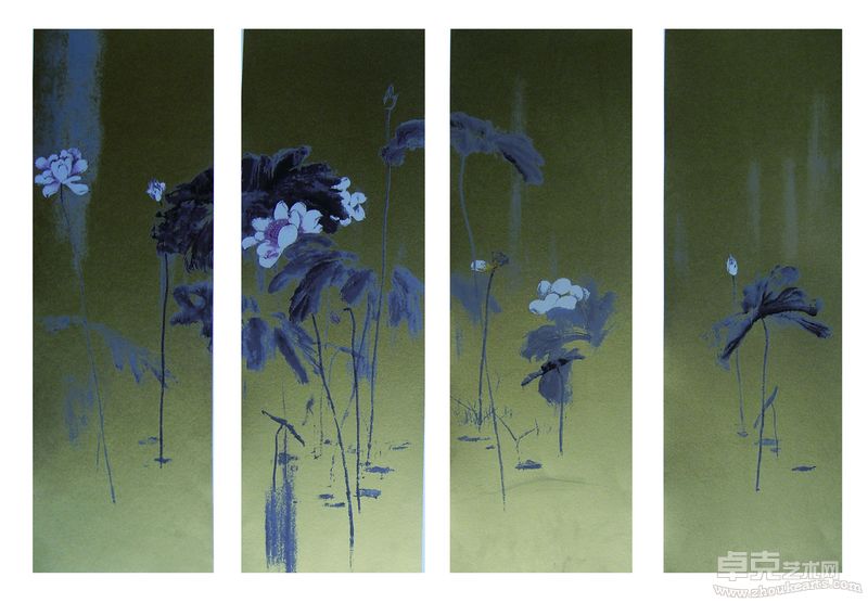 人然 清光  112x76cm 丝网版画 2010