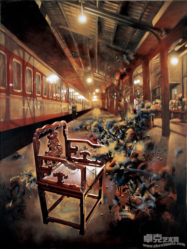 钟飙 自由自在  69x91.5cm 丝网版画 2011