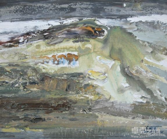 陈国力 山中之雾  55X46cm  布面油画