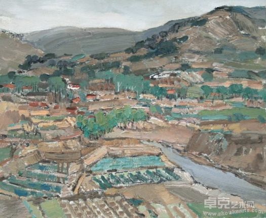 仲济昆   春之印象  54X65  布面油画