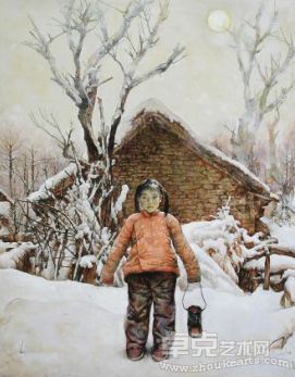刘德润  李燕   阳春白雪  146X114 木板油画