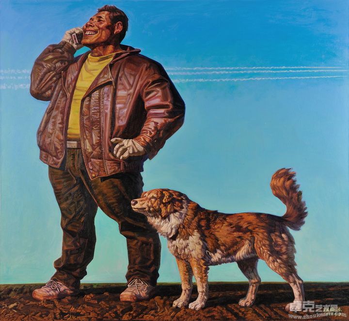 杜晓东 问春180×180cm