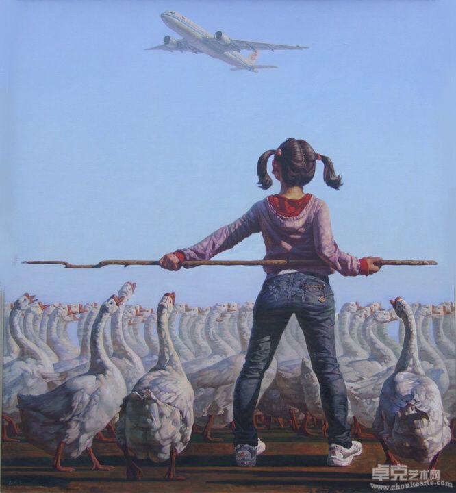 杜晓东 飞翔180×200cm