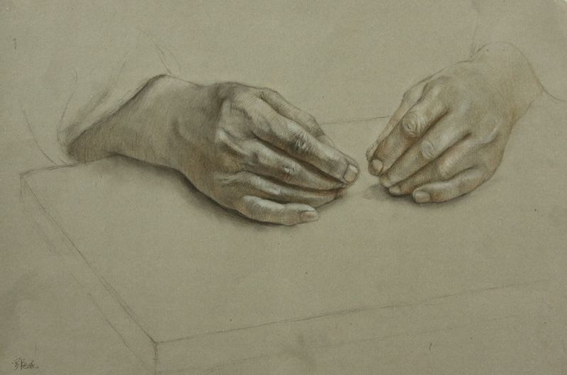 罗艳妮《课堂习作》35X25cm素描 2010级