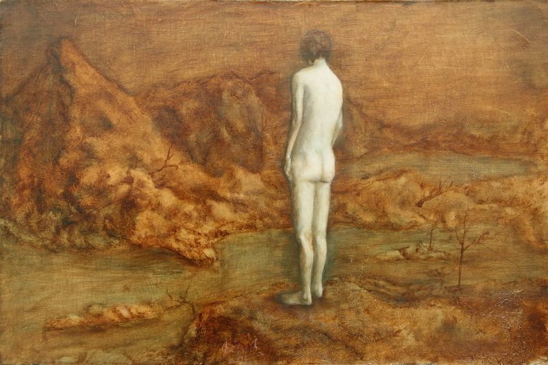 王宏顺《迷惘》40X60cm 布面油画 2009级研究生