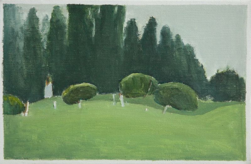 闫大伟《小棵B》20X30cm 布面油画 2010级研修生