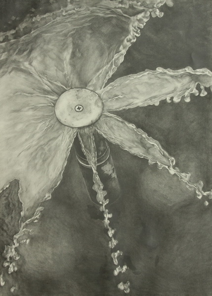 刘擎昊《泉》110X80cm素描2008级