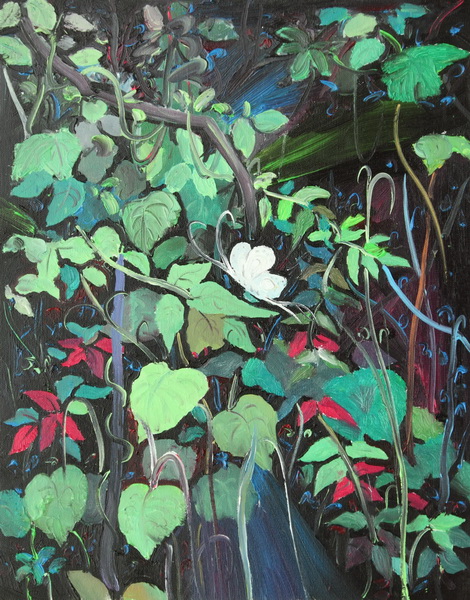 罗仕鹏《夜-蝶》40X50cm 布面油画 2010级