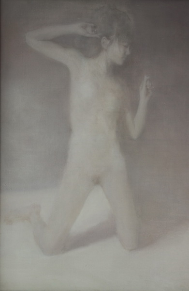 石连业《青春期》60X80cm素描2011级研究生
