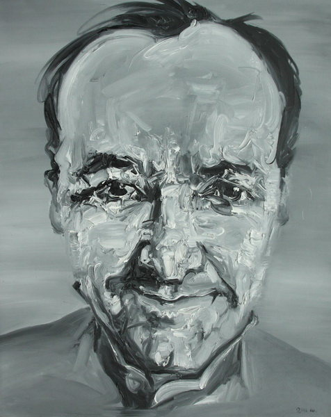 王锡超《肖像2》80X100cm 布面油画 2008级