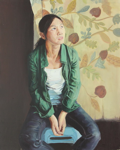王玉《我的同学》75X100cm布面油画2009级