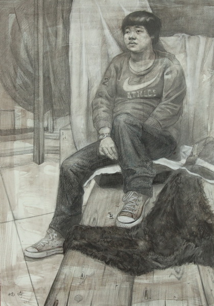杨琦《习作》60X80cm素描2009级